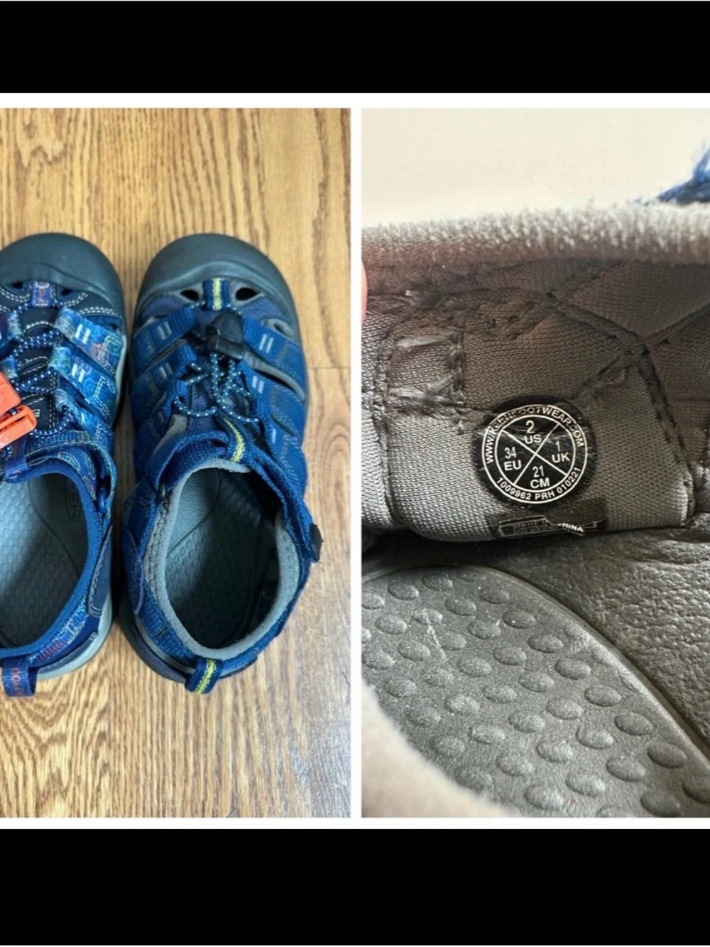 KEEN Newport Sandals Boys Size 2 Smokey the Bear